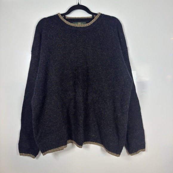 Orvis Other - VTG Orvis Sweater Mens XL Blue Wool Crewneck Fisherman Knit Multicolor USA Made